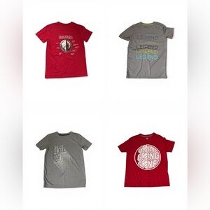 Boys Baseball and Sports Tshirt Bundle Set of 4 Old Navy All In Motion Size 8-10
